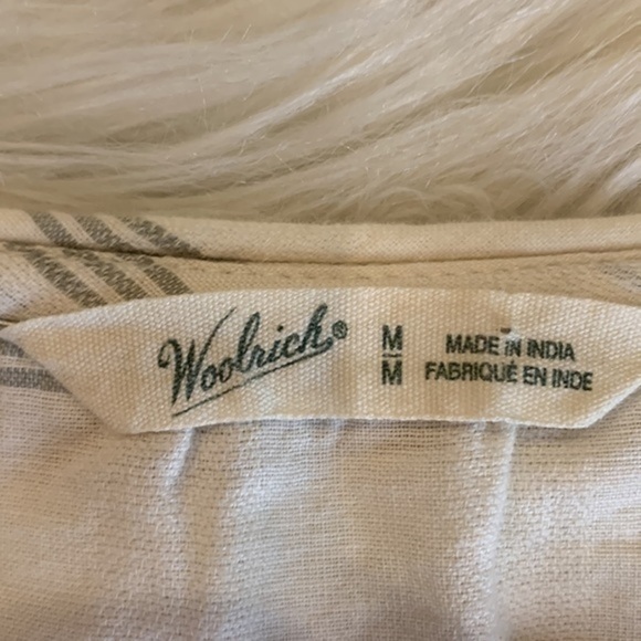 Woolrich Eco Rich Cleo Falls organic cotton tunic top with tassels/embroidery M - Picture 5 of 12